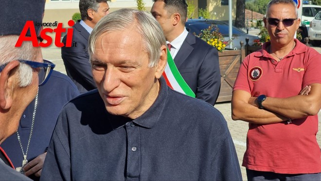 Don Luigi Ciotti ritratto in occasione di una precedente visita