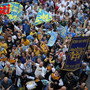I festeggiamenti del Borgo don Bosco dopo la vittoria al Palio di Asti