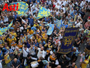 I festeggiamenti del Borgo don Bosco dopo la vittoria al Palio di Asti I festeggiamenti del Borgo don Bosco dopo la vittoria al Palio di Asti