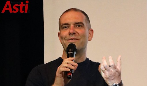 Marco Demaria durante la campagna elettorale del 2022 (Merphefoto)