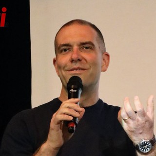 Marco Demaria durante la campagna elettorale del 2022 (Merphefoto)