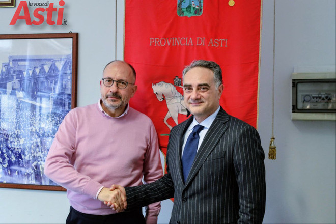 Il neo segretario con il presidente della Provincia e sindaco, Maurizio Rasero (MerfePhoto)