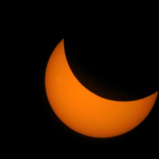 Immagine scattata da Perosino scattata per l'eclissi solare del 20 marzo 2015 dove il sole