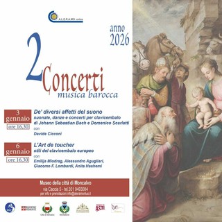 La locandina dei due concerti in programma al Teatro Civico