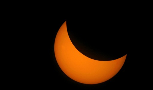 Immagine scattata da Perosino scattata per l'eclissi solare del 20 marzo 2015 dove il sole