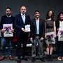 Il sindaco Rasero e l'assessore alla Cultura Candelaresi con i premiati della scorsa edizione