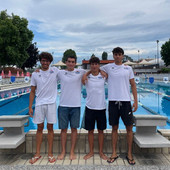 Nell'immagine, da sinistra a destra: Filippo Ponassi, Davide Principato, Stefano Cannella e Tommaso Dadone