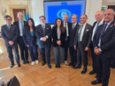 La ministra Alessandra Locatelli (al centro) con i Governatori del Rotary La ministra Alessandra Locatelli (al centro) con i Governatori del Rotary