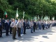 Gli Alpini schierati a Mombercelli