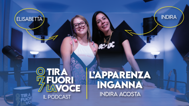 Indira ed Elisabetta in studio di registrazione