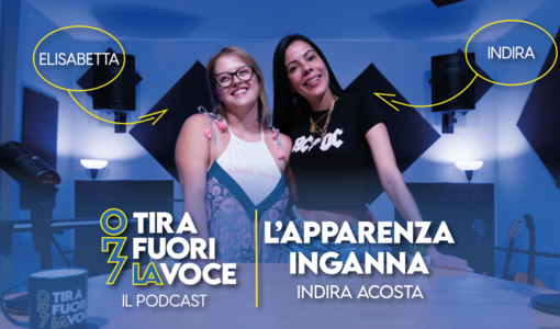 Indira ed Elisabetta in studio di registrazione