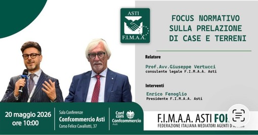 Agenti immobiliari a lezione di diritto di prelazione con Fimaa Asti