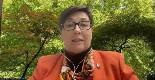 Fernanda Gallo Freschi, presidente dello Zonta International e ospite d'onore dell'appuntamento astigiano
