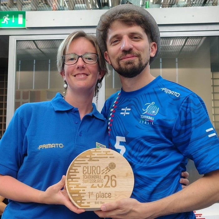 Francesco Pellitteri con la moglie Simona Merlone, medico della squadra Francesco Pellitteri con la moglie Simona Merlone, medico della squadra
