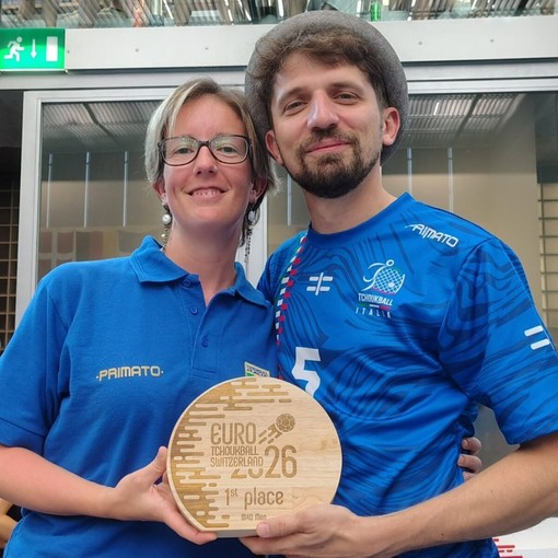 Francesco Pellitteri con la moglie Simona Merlone, medico della squadra Francesco Pellitteri con la moglie Simona Merlone, medico della squadra