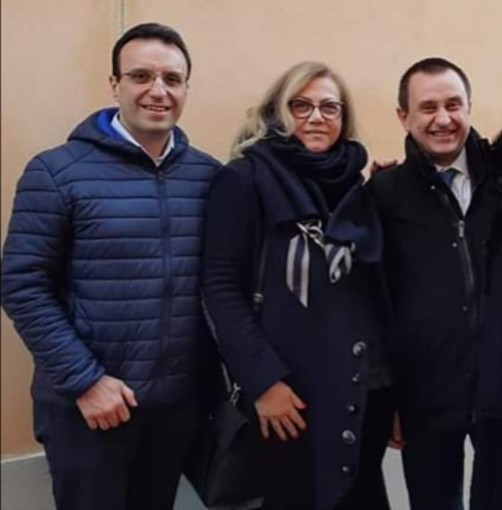Gallareto e Motta con il presidente nazionale di Italia Viva Ettore Rosato