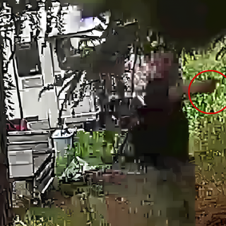 Un fermo immagine tratto dal video diffuso dai carabinieri