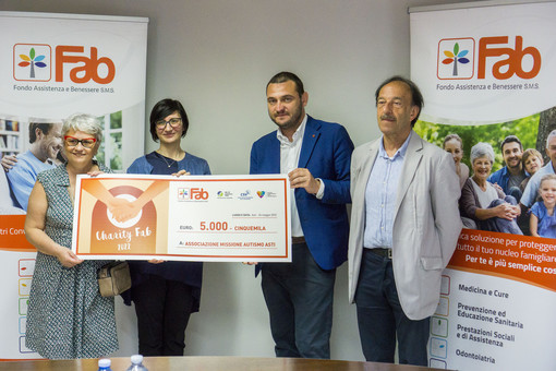 Bando Charity Fab: premiati i vincitori, tra cui l'Associazione Missione Autismo di Asti