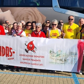 La delegazione Fidas canellese che ha partecipato a un raduno nazionale svoltosi a Gallipoli lo scorso 27 aprile