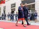 Il questore Marina Di Donato e il prefetto Claudio Ventrice ritratti mentre passano in rassegna il picchetto d'onore in occasione di una precedente festa della Polizia (ph. Merfephoto - Efrem Zanchettin)
