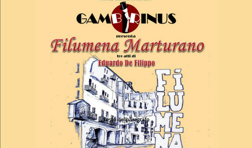 Al Teatro Comunale di Costigliole d'Asti arriva la potenza di Filumena Marturano