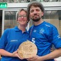 Francesco Pellitteri con la moglie Simona Merlone, medico della squadra Francesco Pellitteri con la moglie Simona Merlone, medico della squadra