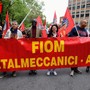 Immagine d'archivio del corteo Fiom-Cgil in occasione della Festa dei Lavoratori del 2023