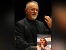Giorgio Faletti e, nel riquadro, Renata Sorba Giorgio Faletti e, nel riquadro, Renata Sorba