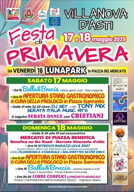 Villanova d’Asti, il paese si prepara per la Festa di Primavera