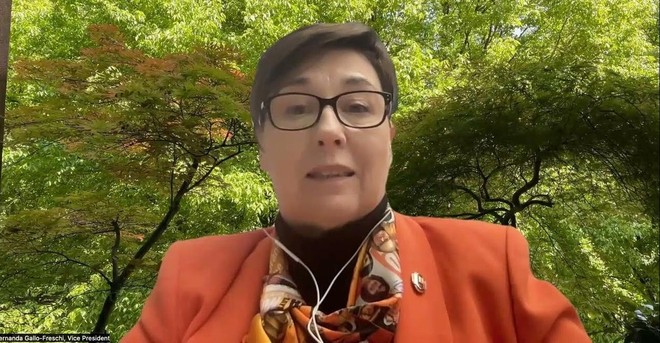 Fernanda Gallo Freschi, presidente dello Zonta International e ospite d'onore dell'appuntamento astigiano