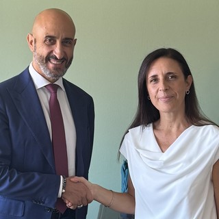 La dottoressa Morando con il direttore generale dell'Asl AT Giovanni Gorgoni