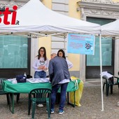 Un banchetto informativo dell'Opi, allestito nel maggio scorso in occasione della Giornata dell'Infermiere (ph. Merfephoto - Efrem Zanchettin)