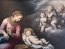 Adorazione del Bambino con angeli, una delle opere più note di Guglielmo Caccia