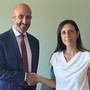 La dottoressa Morando con il direttore generale dell'Asl AT Giovanni Gorgoni