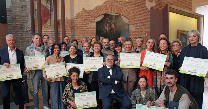 Paolo Massobrio con i premiati