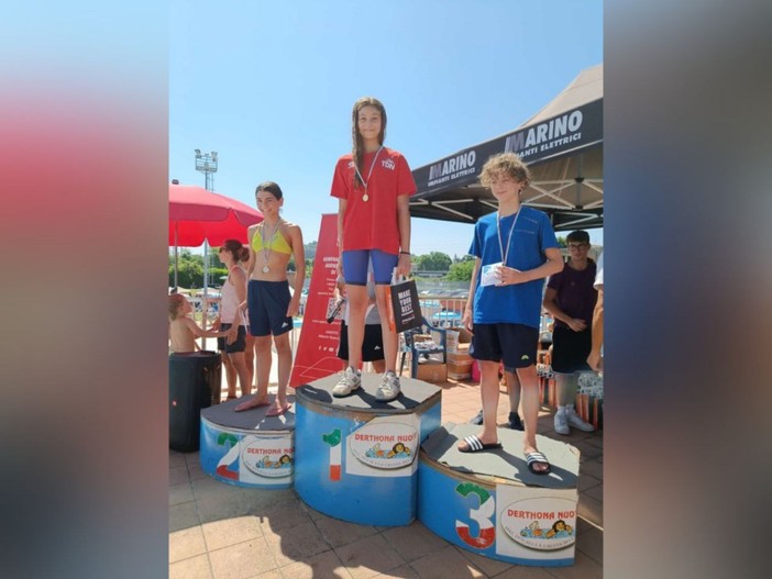 Greta Gabutto sul gradino più alto del podio