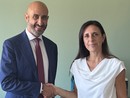 La dottoressa Morando con il direttore generale dell'Asl AT Giovanni Gorgoni