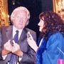 Giorgio Forattini, ad Asti per ricevere la cittadinanza onoraria, intervistato dalla collega Betty Martinelli Giorgio Forattini, ad Asti per ricevere la cittadinanza onoraria, intervistato dalla collega Betty Martinelli