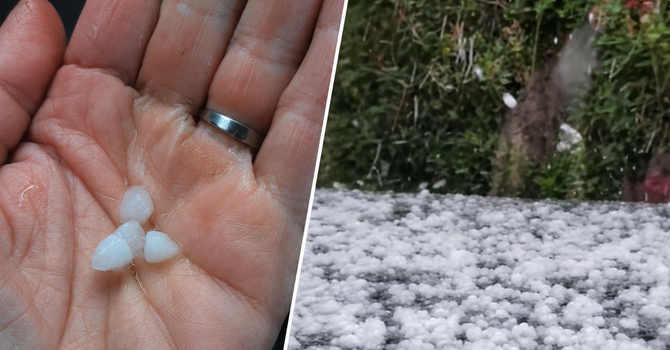 La grandinata di ieri sull'Astigiano La grandinata di ieri sull'Astigiano