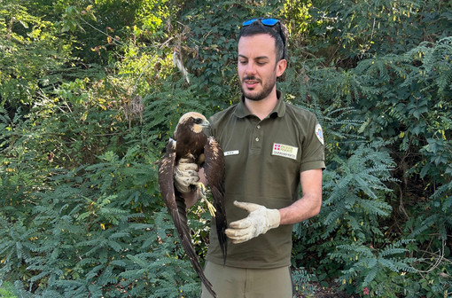 Alessandro Lago guardiaparco del Parco Paleontologico