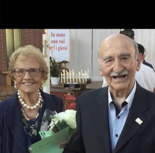 Guglielmo Berzano con l'amata moglie Teresella (immagine tratta dal profilo Facebook della figlia Mariangela)