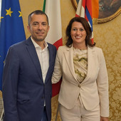 La consigliera Biglia con l'assessore regionale alla Protezione Civile, il canellese Marco Gabusi La consigliera Biglia con l'assessore regionale alla Protezione Civile, il canellese Marco Gabusi