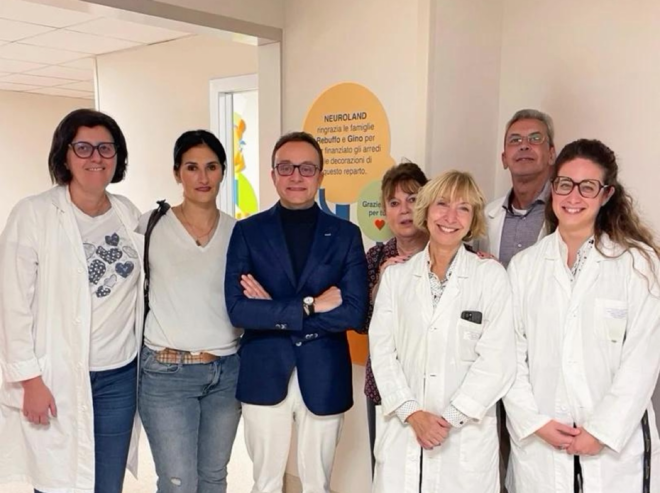 GINO per NEUROLAND: un grande cuore per i piccoli pazienti del Regina Margherita GINO per NEUROLAND: un grande cuore per i piccoli pazienti del Regina Margherita