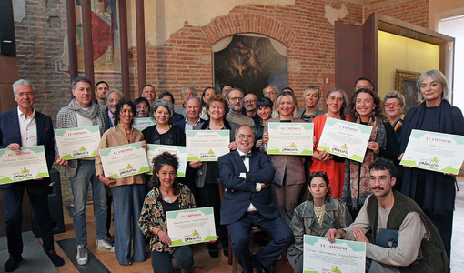 Paolo Massobrio con i premiati