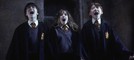Un frame tratto da Harry Potter e la pietra filosofale con gli allora (2001) giovanissimi protagonisti