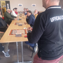 Un momento di inizio turno di gioco del primo gruppo di damisti al Campionato Regionale di Dama Italiana disputato a Fossano