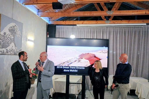 Il presidente Bosticco con Tartaglino, Torretti e Fumi Il presidente Bosticco con Tartaglino, Torretti e Fumi