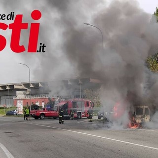 Immagini relative l'incendio