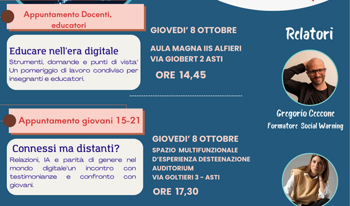 Generazione Z e Alpha, tre incontri per orientarsi nel mondo digitale