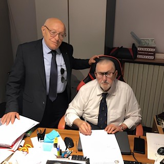 Il vicepresidente nazionale Barion con il pres. Salvadore